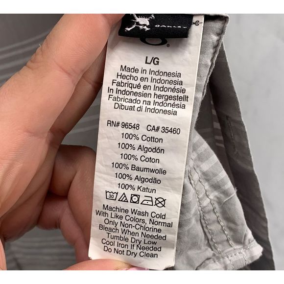 Men's Oakley Button up Striped Shirt - Picture 4 of 4